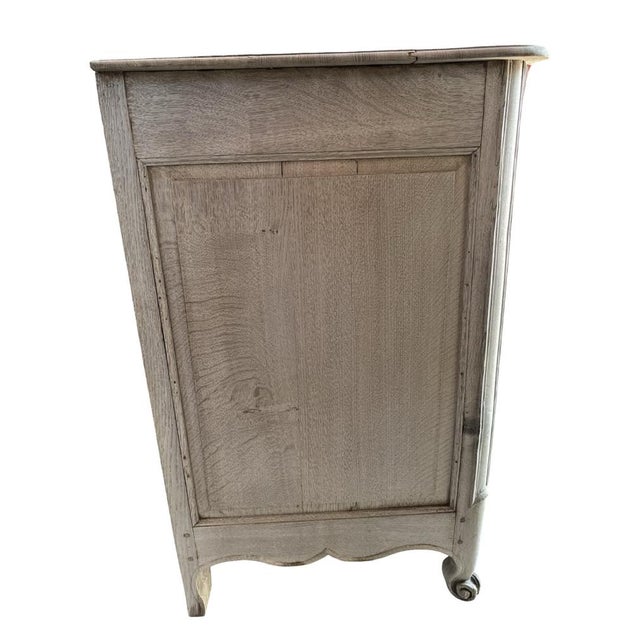 Louis XV French Chest of Drawers in Bleached Oak For Sale - Image 11 of 16