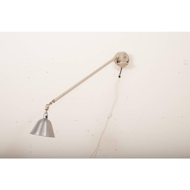 Telescopic luminaire "Triplex" wall or ceiling mounted, adjustable in all directions, extendable, bracket and rod metal...