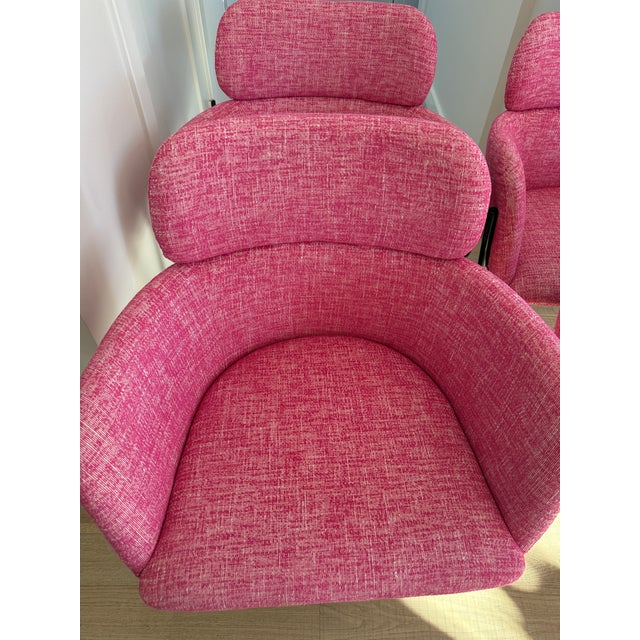 Set of 8 Cb2 Chairs With Upgraded Fabric For Sale - Image 10 of 15