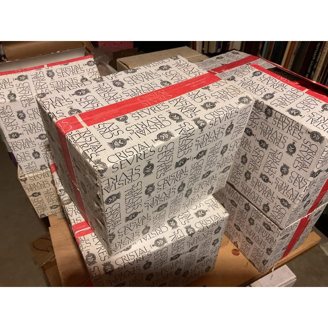 Complete Set for 12 Persons, Lamour Gravé 1600 in It’s Factory Original Packing of 1980’s For Sale - Image 16 of 17