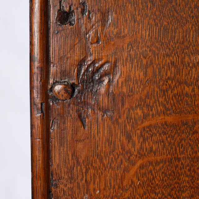 Late 19th Century Small English Oak Corner Cupboard For Sale - Image 6 of 12