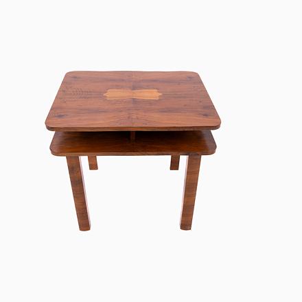 Art Deco Rectangular Coffee Table, Poland, 1940s For Sale - Image 10 of 10