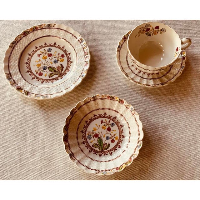 1930s Copeland Spode Cowslip Bone China Breakfast Set - Set of 6 For Sale - Image 6 of 9
