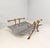 Magazine Rack in Bronze and Aluminium by David Marshall, 1980s For Sale - Image 11 of 11