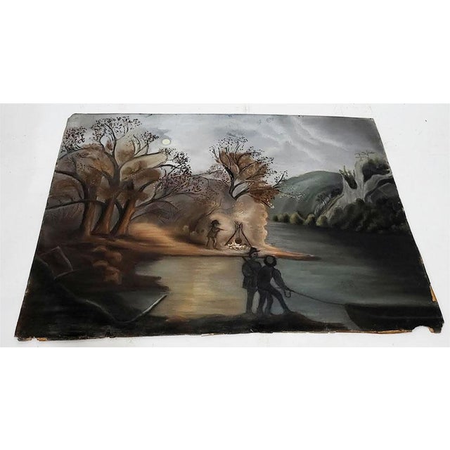 Mid 19th Century Hudson River School Style or American Folk Art Traditions of the Victorian Era. For Sale - Image 5 of 16