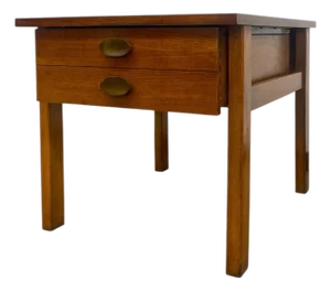 1970s Vintage Mid Century Modern 1 Drawer Nightstand by Lane Furniture
