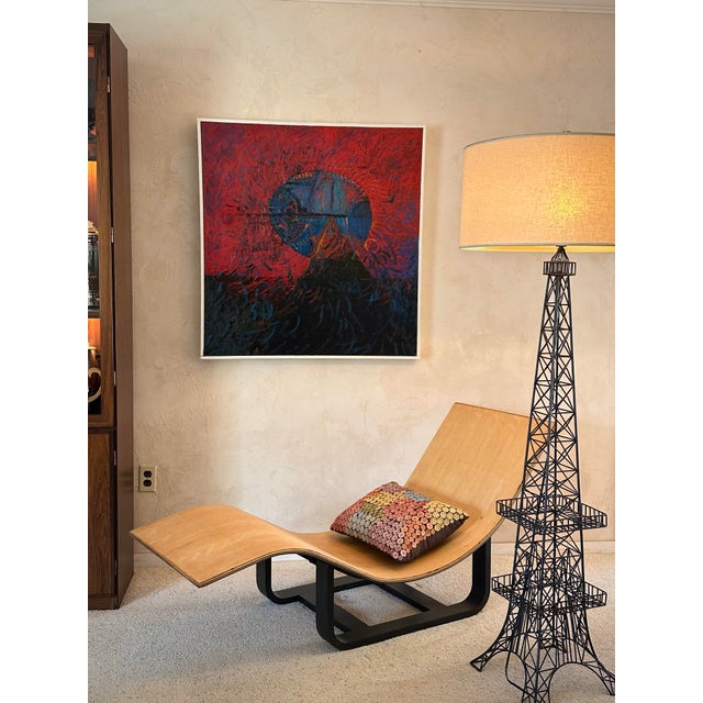 Add a touch of cosmic energy and vibrant color to your home or collection with this original oil painting by California...