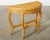 Mid 20th Century French Midcentury Organic Modern Wicker Demilune Console For Sale - Image 5 of 12