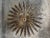 Metal Mid Century Sunburst Ceiling Fixture With Glass Tulip For Sale - Image 7 of 13