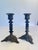 Vintage Ornate Brass Candle Holders Action Made in Italy 3 Footed Baroque 6" For Sale - Image 10 of 12