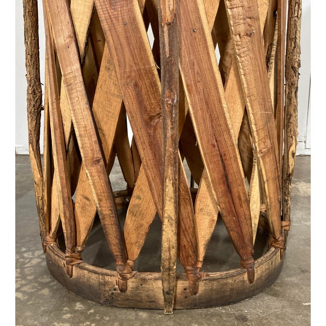 Vintage Mexican Leather & Cedar Equipale Bar Stools, a Pair Chairish