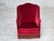 1960s Danish Highback Armchair in Velour with Ash Legs, 1970s For Sale - Image 5 of 18
