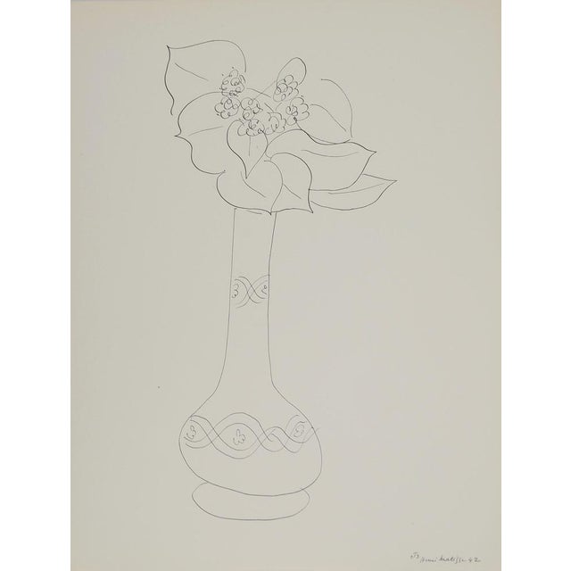 Henri Matisse, Etude de bouquet de fleurs, Lithograph For Sale - Image 6 of 6