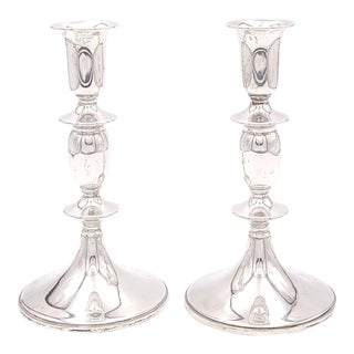 Pair of Sterling Candlesticks, u.s.a. Circa 1980 For Sale