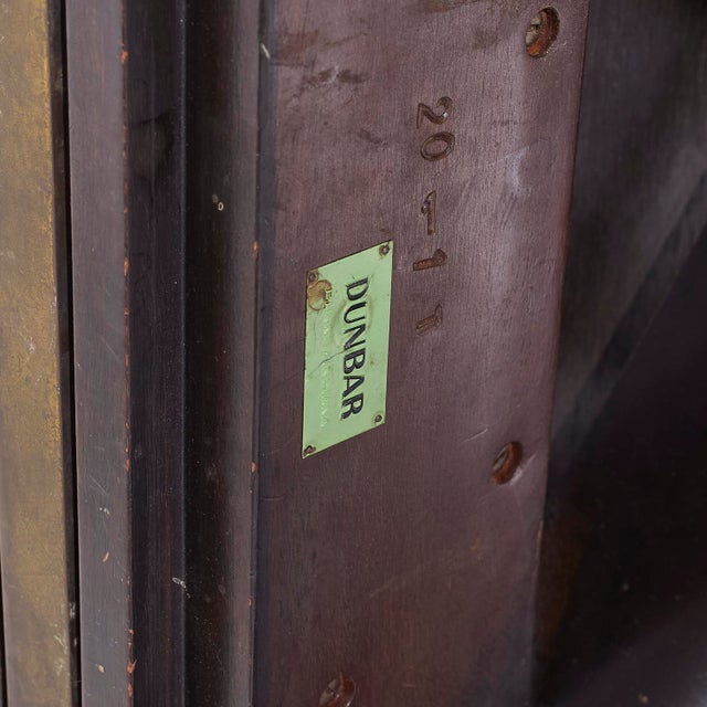 Edward Wormley for Dunbar Model 5427 Mahogany Brass and Murano Glass Tile Coffee Table For Sale - Image 10 of 10