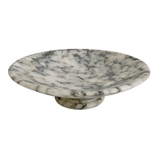 1940s Italian Marble Tazza Pedestal Bowl For Sale