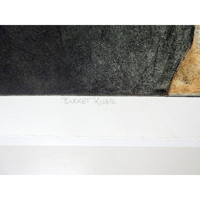 Mid 20th Century Mid Century Surreal Color Etching by Tony Bass For Sale - Image 5 of 7