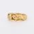 1950s Art Nouveau Ring 18K Gold and Diamond Decor for Women, Size 8 For Sale - Image 5 of 8