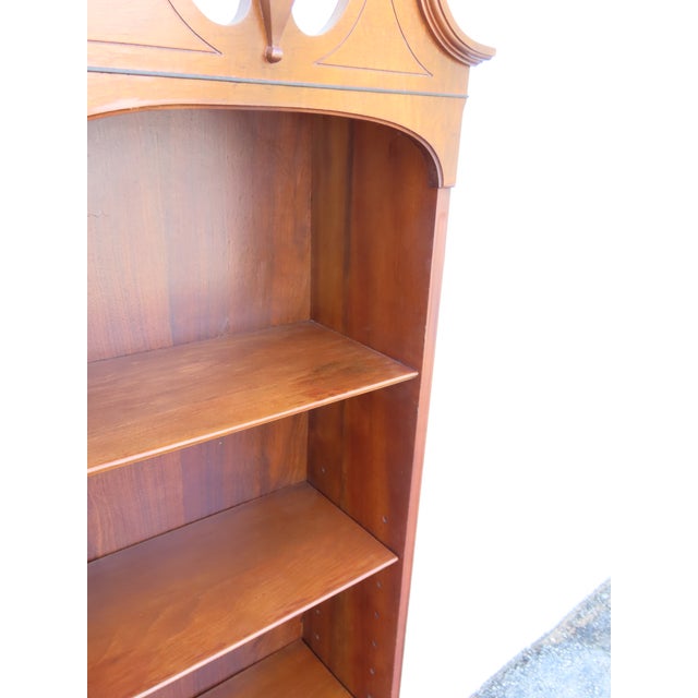 Early 1900s Rockford Tall Narrow Bookcase Display Shelving Cabinet 6357 For Sale - Image 18 of 18