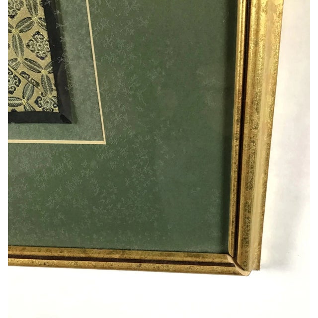 Chinese Framed Silk Flower Embroidery For Sale - Image 4 of 8