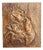 Bas-Relief Painting in Copper wth Mother of God Motif by M.A., 1950s-1970s For Sale