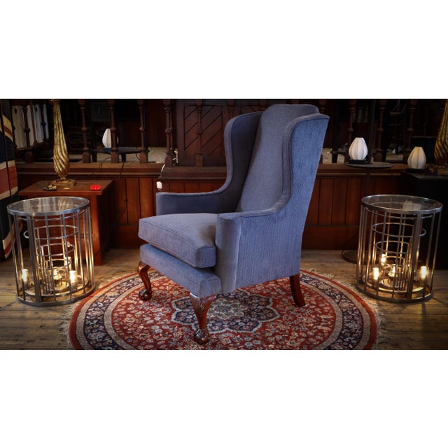 Chippendale Wingback Armchair by Paul Hitchings for Liberty of London, 2010s For Sale - Image 16 of 18