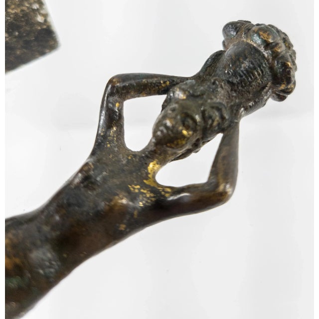 Black Ancient Hellenistic Bronze Figural Fragment For Sale - Image 8 of 9