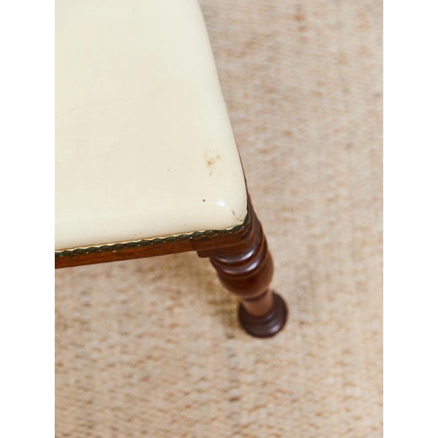 1940’s Carved Sweetheart Chairs Set of Six For Sale - Image 4 of 12