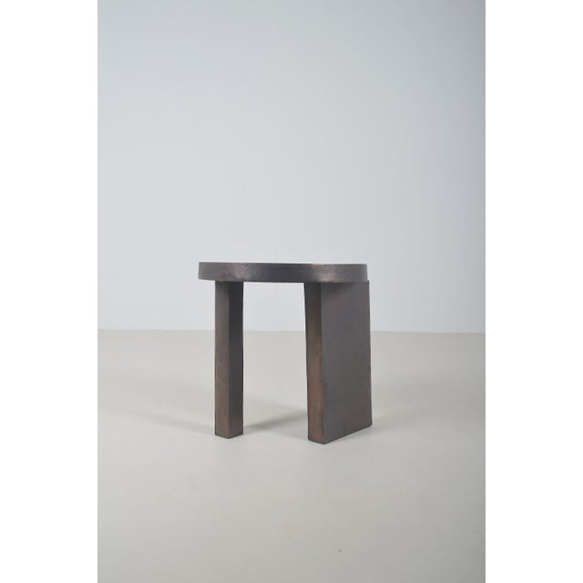 Metal Danish Metal Side Table by Nicolaj Nøddesbo & Tommy Hyldahl, 2010s For Sale - Image 7 of 10