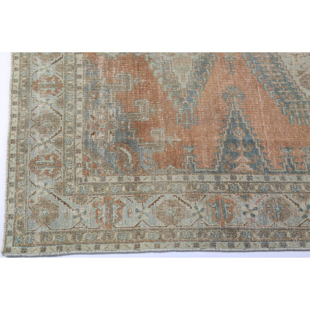 Terra Cotta Handwoven Vintage Floor Rug -7' 2'' X 10' 4'' For Sale - Image 8 of 8