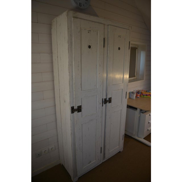 Mid-Century Modern White Wooden Cabinet, 1950s For Sale - Image 3 of 16