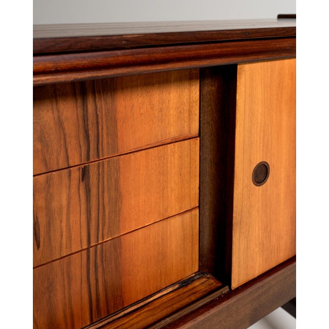 Scandinavian Sideboard in Rosewood and Oak, 1960s For Sale - Image 10 of 12