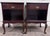 This is a gorgeous matching pair of 1991 Bombay Company nightstands or side tables, made in Malaysia. Finished in a rich...