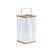 Contemporary Metal Box Lantern with Natural Wood Accents - Set of 2 For Sale - Image 3 of 3