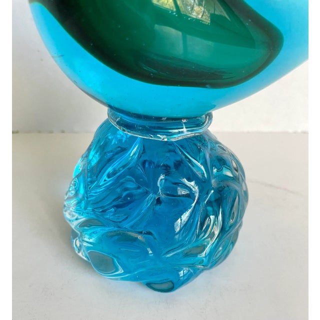 Mid 20th Century Mid-Century Murano Style Glass Pheasant Sculpture For Sale - Image 5 of 9