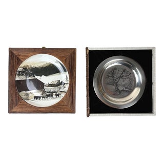 James Wyeth Brandywine Silver Plate/Andrew Wyeth Kuerners Plate/Realist For Sale