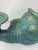 Mid 20th Century Large-Scale Vintage Turquoise Glazed Fish Planter / Sculptural Coastal Vessel – 20” For Sale - Image 5 of 8
