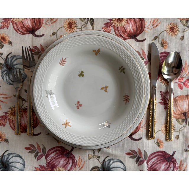 Mid-Century Johann Haviland Rosenthal Bavaria Autumn Leaves Pattern by Raymond Loewy - 33 Pieces For Sale - Image 16 of 18