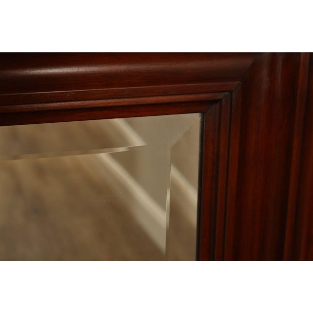 Late 20th Century Henkel Harris Traditional Cherry Dresser Mirror For Sale - Image 12 of 18