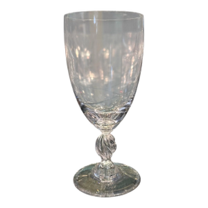 Signed Lalique French Crystal Wine Stem Goblet - Priced Each