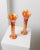 Orange Antique Fenton Vases, 1930s, Set of 2 For Sale - Image 8 of 11