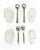 Vintage Hollywood Regency Style Silver -Plated Swan Salt Cellars With Glass Inserts and Spoons - Set of Four For Sale - Image 13 of 13