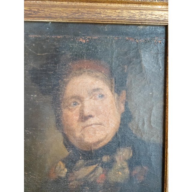 Late 19th Century 19th Century Pair of Portraits of Husband and Wife "Marital Bliss" For Sale - Image 5 of 18