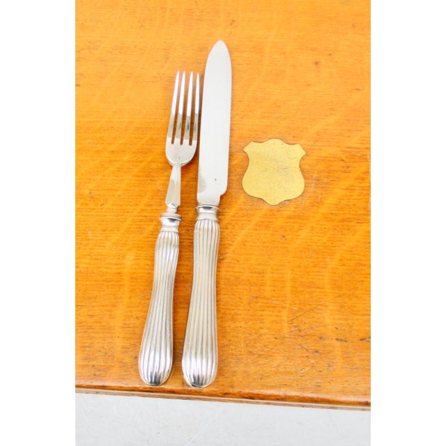 Art Deco 1900s Dixon Fruit Set in Original Case Circa 1900 - 24 Pieces For Sale - Image 3 of 8