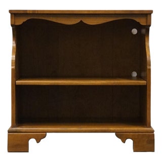 Ethan Allen Heirloom Nutmeg Maple 27" Open Cabinet Accent End Table 10-9030 For Sale