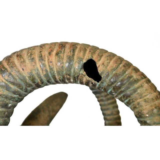 1960s Bronze Rams Head For Sale - Image 9 of 10