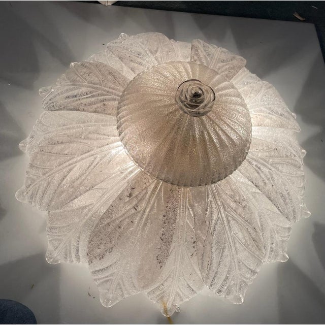 Venetian Murano Glass Flush Mounts, 1960s, Set of 2 For Sale - Image 14 of 17