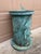 Mid 20th Century Vintage English Country Classical Verdigris Iron Sundial on Copper Pedestal Base "Grow Old Along With Me" For Sale - Image 5 of 12