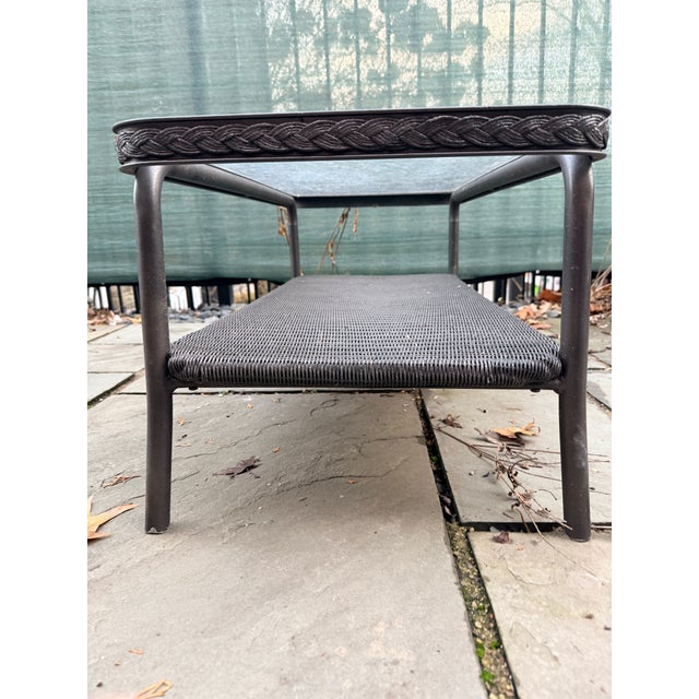 1990s Timeless Wicker Loveseat and Cocktail Table in the Manner of Lloyd Flanders For Sale In Pittsburgh - Image 6 of 6