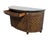 Wood Collezione Europa Mahogany Traditional Neoclassical Revival 66" Demilune Buffet W. Granite Top For Sale - Image 7 of 13